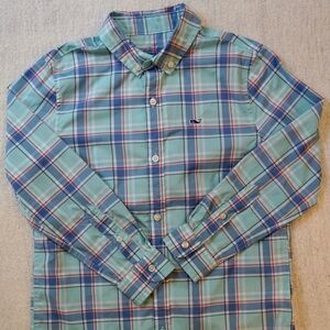 Vineyard Vines Boys Button Down - Performance Whale Shirt